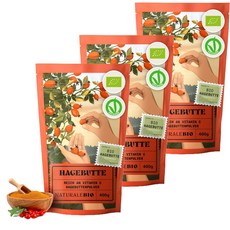 NaturaleBio 내추럴비오 로즈힙 파우더 400g x3비타민C가 풍부한 유기농 로즈힙 열매를 통째로 갈은 천연 분말