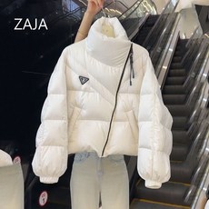 ZAJA 겨울 여성 루즈핏 따뜻한 패션 숏 경량 패딩 점퍼