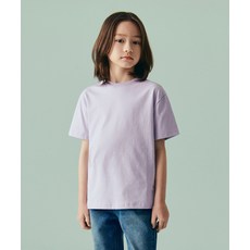 무신사 스탠다드 MUSINSA STANDARD KIDS 릴렉스드 크루 넥 티셔츠 [라벤더] MKBTS5K01-LV 458694