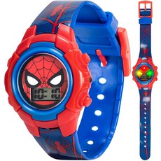 Accutime 아동용 마블 스파이더맨 디지털 쿼츠 시계 레드/블랙 SPD4483 152963
