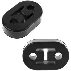 BWBWND 자동차 고무 배기 행거 4개 2홀 0.47인치 절연 부싱 마운트 조절 가능한 머플러 대부분의 차량용 고밀도 충격 흡수 파이프 지지대 브래킷, 2PCS