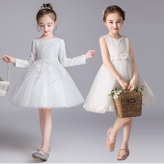 Baby童衣 畢業洋裝 小花童洋裝 蝴蝶結公主裙 表演服裝 幼稚園畢業典禮 畢業照 藝術照 白色小禮服 畢業服適合多種場合展現寶貝優雅氣質