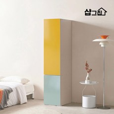 엠버원 터치 원룸 학생 투도어 틈새장 400, A타입(옷봉 1개), 스카이
