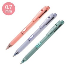 플립3 3색 유성볼펜 0.7mm (12개 1타), 1 파파야