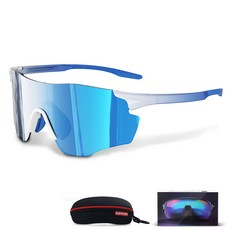 Yopence 초경량 선글라스 남녀공용 방풍 스포츠 고글 자전거 등산 러닝 썬글라스, C5, 1개