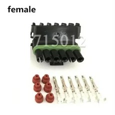 홀 델파이 전기차 커넥터용 자동차 가속 페달 플러그, 1. 1 set female, 기본