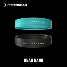 澳洲FitterGear 運動頭帶 頭巾 訓練 瑜伽 戶外 籃球 跑步髮帶 吸汗 防滑 止汗帶 健身重訓專用器材品牌, 1個, 運動頭巾-湖水綠-均碼