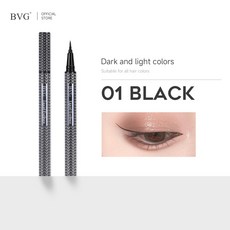 BVG 金屬眼線液筆 防水防汗不暈染, 1個, 01#BLACK,0.8ml