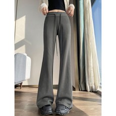 COSYEVNO 여성 봄철 하이웨이스트 트레이닝 부츠컷 팬츠 LFHyjk-7