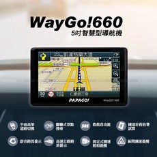 PAPAGO WayGO! 660 衛星導航 5吋智慧型導航機 (S1圖像化導航介面 測速語音提醒)