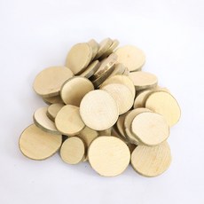 키득키득 천연나무조각 3~5cm 원형 500g, 1개, 단일