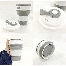 텀블러 접이식 실리콘 휴대용 물컵 wkw+4388al, 그린