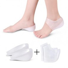 시민경제생활연구원(주) 양말속 PK 발쿠션 키높이깔창 뒤꿈치패드 실리콘 뒷꿈치패드 뒤꿈치깔창 족저근막염깔창 발패드 깔창, 깔창3cm+뒤꿈치패드