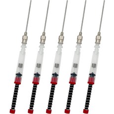 세미아 5팩 만년필 잉크 주사기 필러 - 3.4mm 변환기용 탈착식 블런트 니들 팁이 있는 스프링 변환기, 1세트, 검정