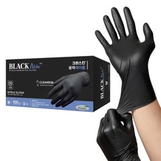 크린스킨 블랙에이블 니트릴장갑 L, 1개