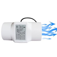 IINCOOY 10W 환기 팬 3인치 인라인 덕트 12V 송풍기 수경 재배 통풍구 재배 텐트 온실용 온풍 냉각 (색상: 조절 가능한 속도 : 3IN / 10W), 3IN/10W, Normal Power