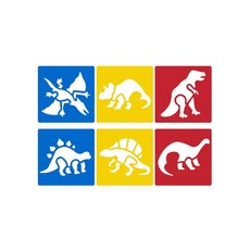 JINI 스텐실 공룡 스텐실도안