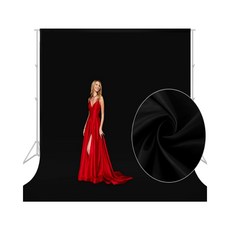 NOTOO 대 형 스탠다드 촬영용 배경천 3*3m, 1개, 블랙