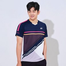YONEX 男士羽毛球短袖T恤 223TS003M