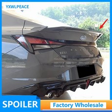 현대 아반떼 기본옵션7 스포일러 20-22 ABS 리어 트렁크 윙 바디 키트 호환, 미도색ed