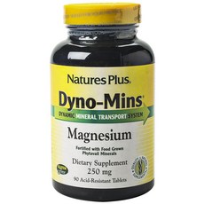 Natures Plus 無麩質鎂錠 250mg, 90顆, 1罐