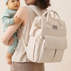 해비토리 기저귀 백팩 가방 보온보냉 멀티가방, 아이보리