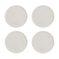 에이드엘 써클 실리콘 컵받침, 베이지, 4개