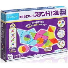KUMON 繽紛透光幾何板 創意拼圖, 1個