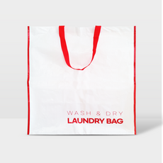 런드리백 대형 세탁 가방 1개/대용량빨래가방/빨래방가방/끈바구니/빨래방홍보/셀프빨래방가방, 1개