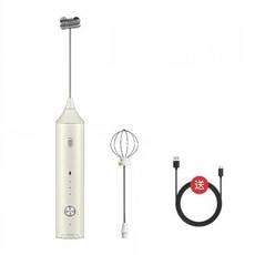 HERO 電動打奶泡器, 新款雙子打奶器-雙頭--白色