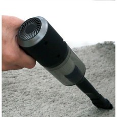 강력한 미니 무선 청소기 차량용 25분연속사용 LED 틈새이물질, 화이트, 화이트