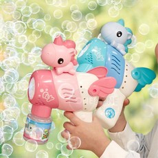 파스텔 유니콘 원터치 버블건 1개입 비누방울 홈파티 어린이장난감 생일선물 피크닉, 1개