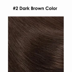 12x14cm U자형 부분 실크 베이스 헤어피스 여성용 수제 리얼 인모 레미 클립인 익스텐션, 03 Dark Brown Color 2, 02 10x12cm