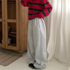 앤샵 여성용 기모 롱/숏 기장선택 벌룬 와이드 트레이닝 투웨이 밴딩 팬츠(5color) 빅사이즈