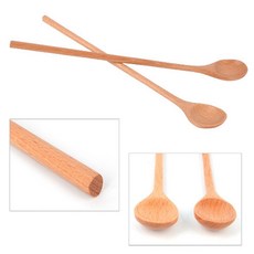 큰컵 텀블러용 비취 우드 나무 롱티스푼 긴티스푼 2p79m6+4pPn