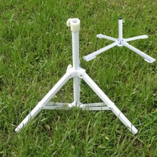 Rising 戶外遮陽傘座 落地型 陽台折疊傘收納, 1個, 十字傘架