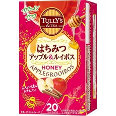 TULLY'S & TEA 벌꿀 애플 루이보스 카페인 제로 1.9g×20봉 티백, 1개, 1개입