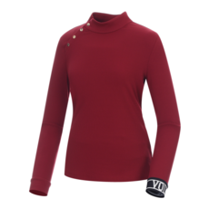 볼빅 여성 골프 골지 사선 하이넥 티셔츠 VLTSM801_DD 2292069