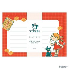 【莫莫日貨】日本製 2025 古川紙工 x ob1toy 聯名限定款 美濃和紙迷你信封信紙組 (全4款), 1個, 02.Mazuiya製菓 LT692
