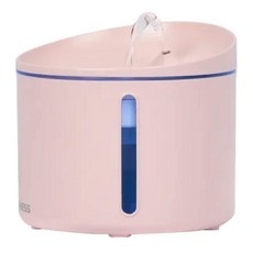 多尼斯 寵物自動飲水機 1L/3.2L 循環濾水, 粉紅色, 1個