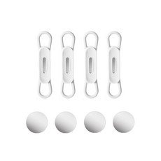 미니아틀리에 실리콘 마그네틱 펜홀더 냉장고자석, 화이트, 4개입