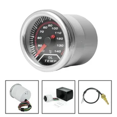 52mm 스모크 렌즈 자동차 게이지 타코미터 RPM 진공 수온 오일 압력 터보 부스트, 05 Tachometer, 1개