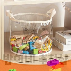 밤이네 다용도 PVC 투명 정리함 투명수납정리함, 원형 소, 1개