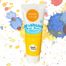물로지우는 안전한 아트 워셔블페인트 주황 조별놀이 미술활동 선생님함께, 1개