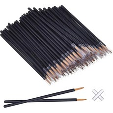 BOJIDO 아이라이너 브러시 네일 브러시 초극세 아이라이너와 네일 아트 모두 사용 가능 젤 네일 및 아이 메이크업에 대응 선화 그리기 윤곽 그리기 따라 그리기 번짐 등 다기능 휴