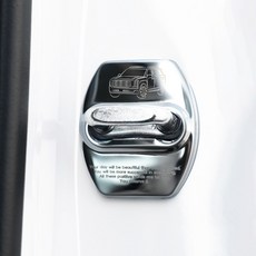 아이리온 디올뉴 팰리세이드 LX3 호환 차량 용품 크롬 도어스트라이커, 실버(4P), 디올뉴팰리세이드 호환