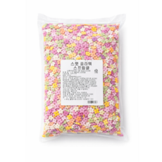 슈가스프링클] 스위트 플라워 꽃모양 스프링클 데이지 데코레이션 200g 소분, 5개
