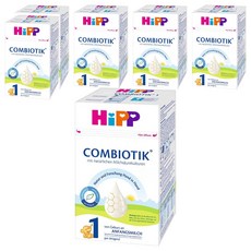 힙 콤비오틱 전분 분유 1단계, 600g, 6개