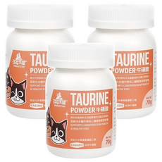 DOG CAT STAR 汪喵星球 牛磺酸 進口大正製藥, 維持視力健康, 70g, 3罐