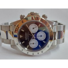 迪凡雅登 石英腕錶 賽車運動 三眼計時碼錶 黑面 藍寶石水晶玻璃鏡面 全新腕錶